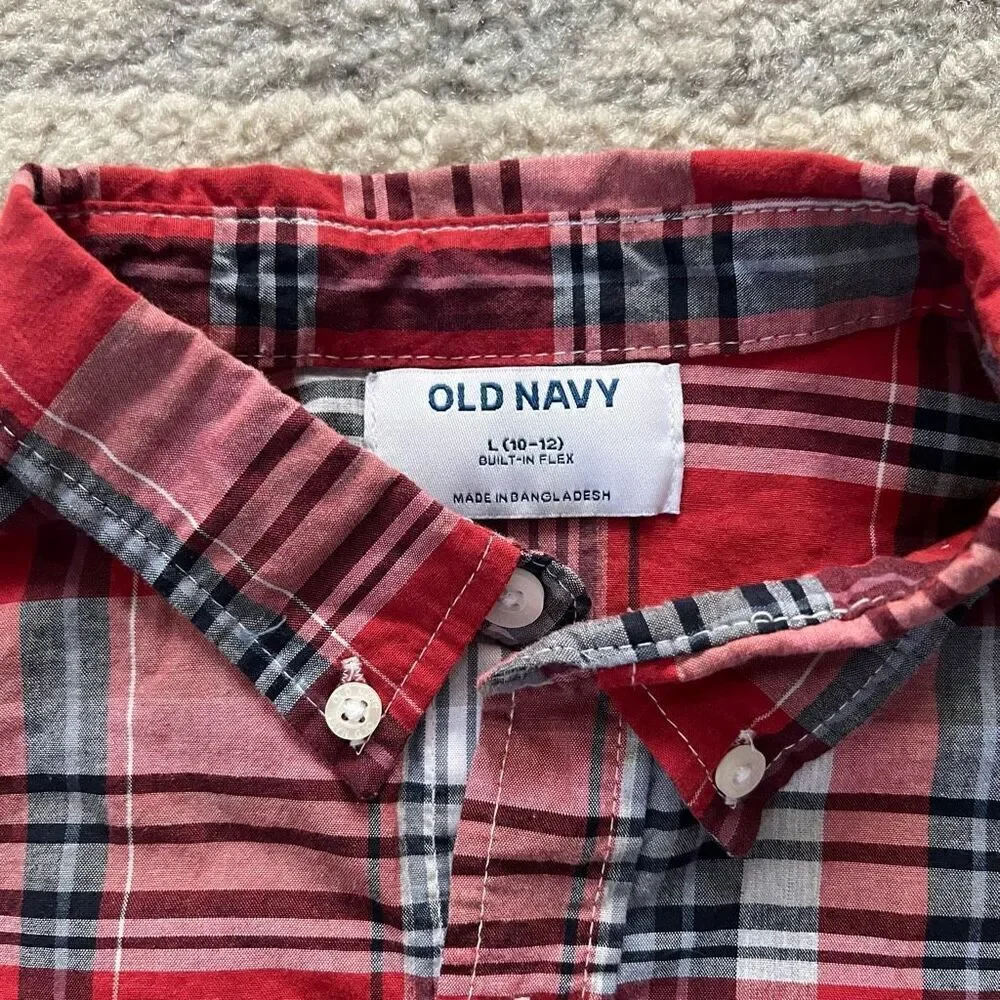 Boy’s Red Old Navy Button Down Shirt